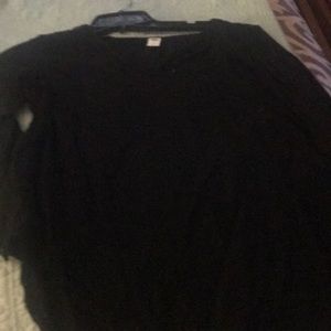 Black silk dress top with keyhole shoulder detail